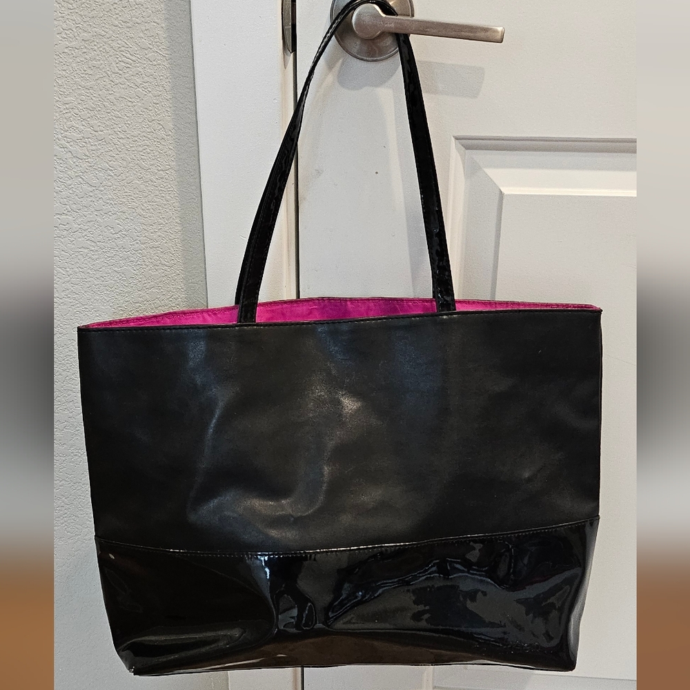 Calvin Klein Black and Pink Tote Bag